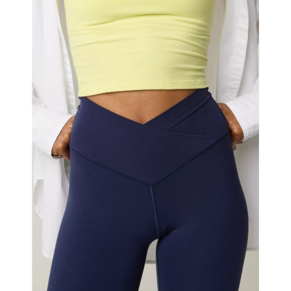 OFFLINE By Aerie Real Me High Waisted Crossover Flare Legging - Picture 3 of 10